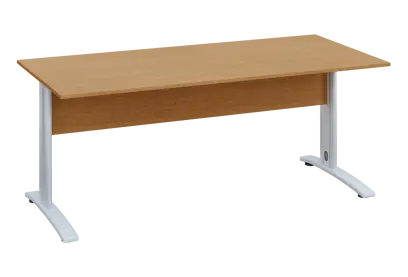 EPK 18 - 18 stůl kancelářský, kovová podnož bílá, deska 18 mm, široký 1800 mm, buk Royal